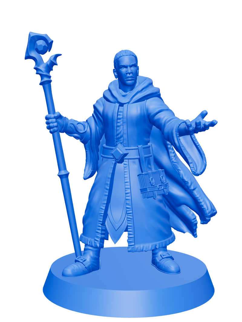 DOOMTILE wizard hero miniature