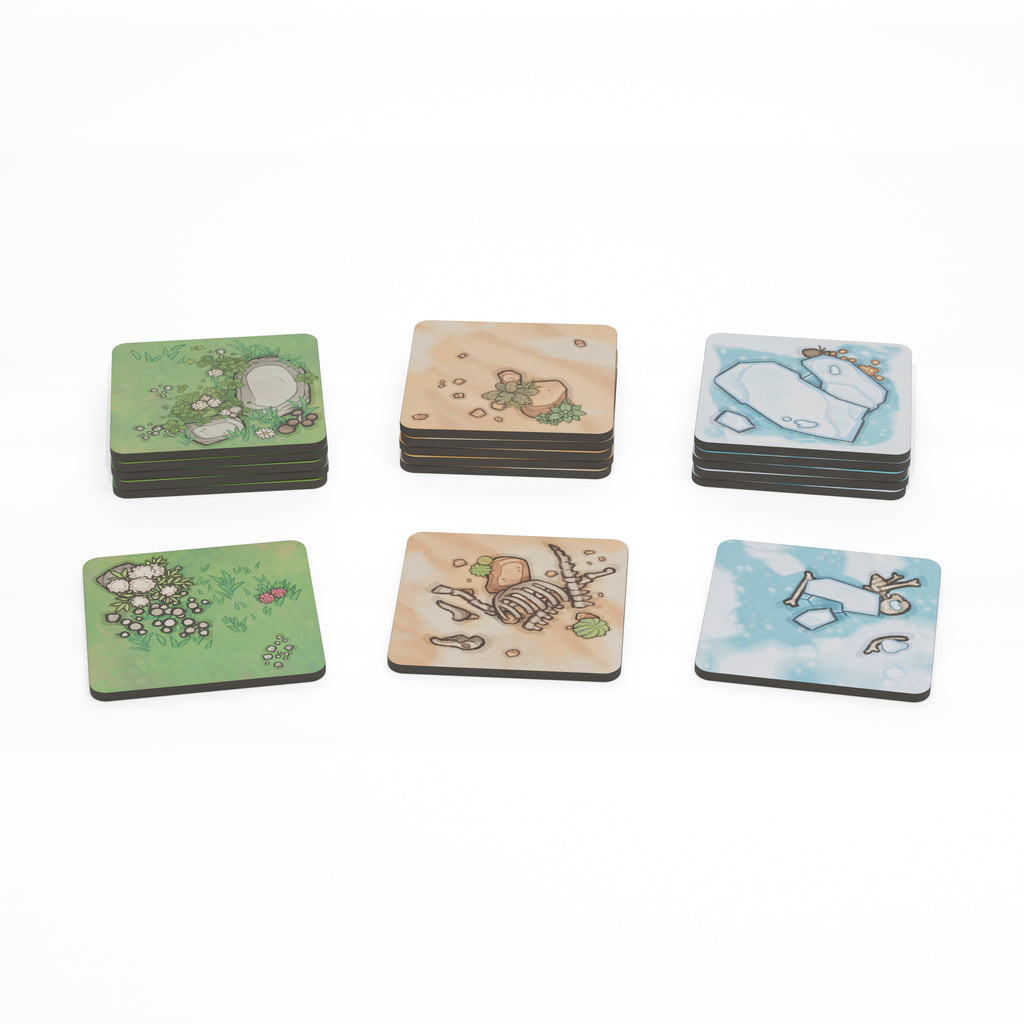 DOOMTILE forest, desert and glacier terrain tiles from the Core Game