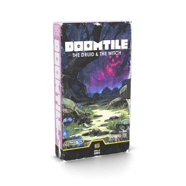 DOOMTILE: The Druid & The Witch expansion, VHS box by Banana Joe Games
